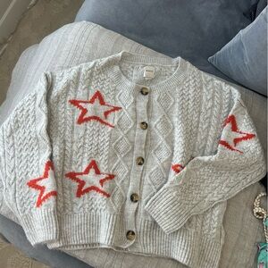 Anthropolgie Maeve Light Gray Knit Sweater